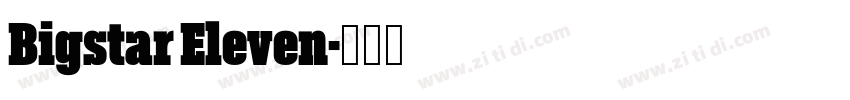Bigstar Eleven字体转换